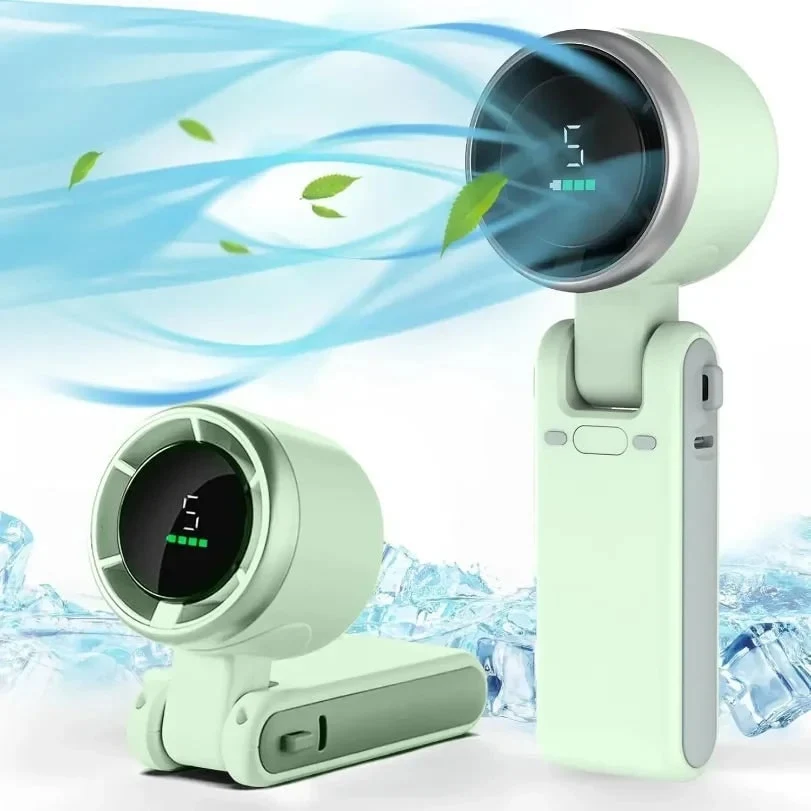 Portable Fan Neck Fan Handheld Compact Design Clip-on Fan - Image 5